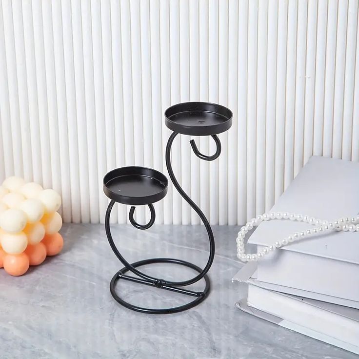 Dual Tier Metal Candle Holder