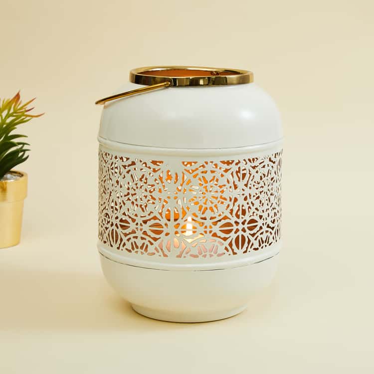 White Metal Decorative Lantern
