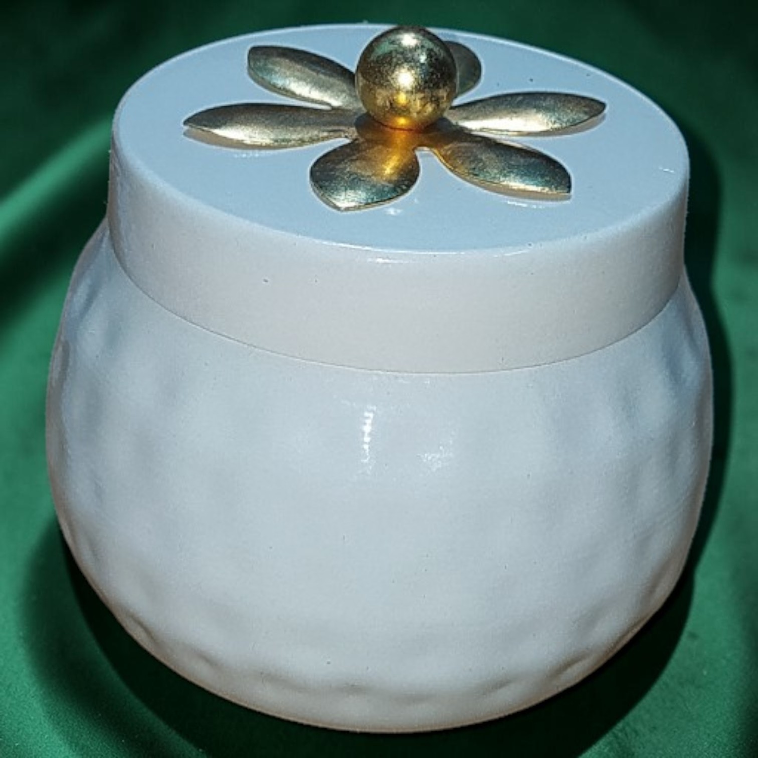 White Ceramic Decorative Jar