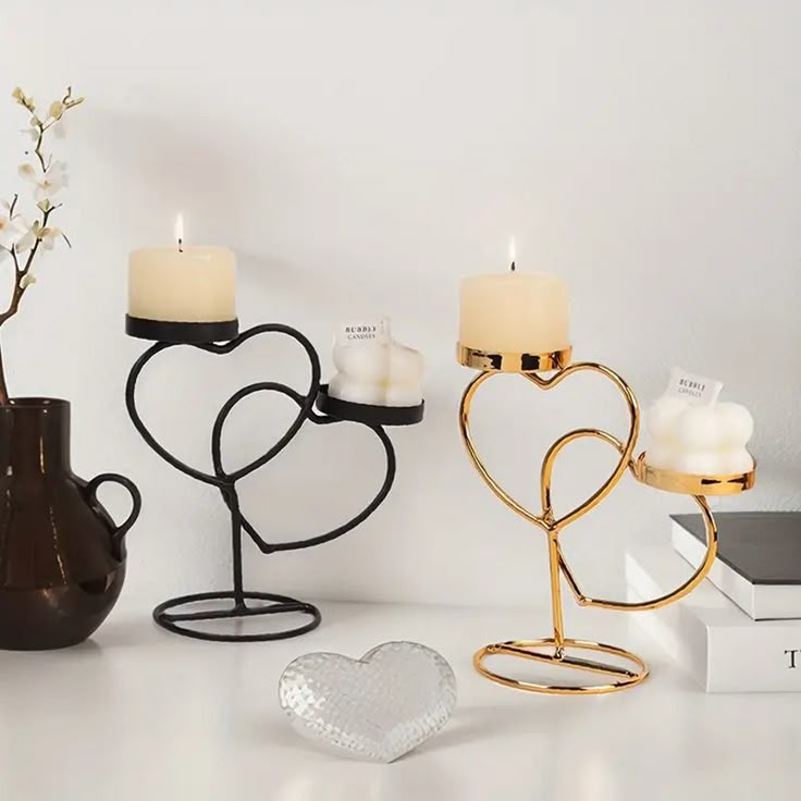 Heart Shaped Candle Holder