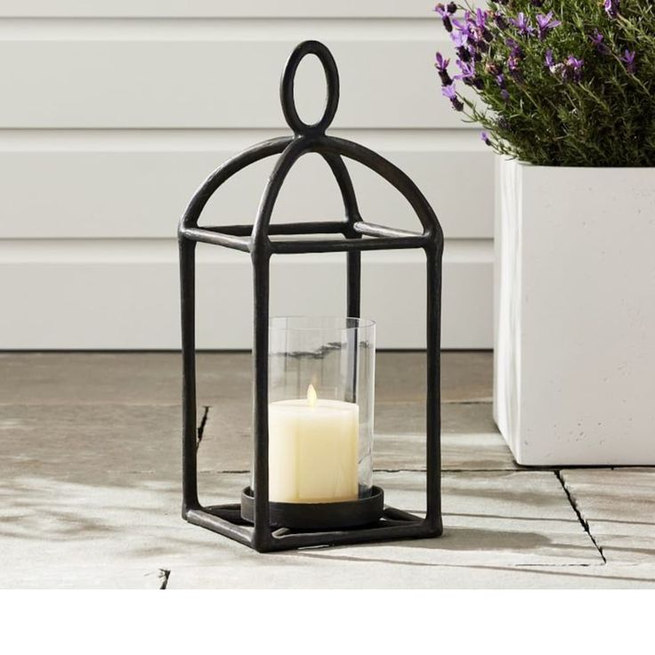 Modern Metal Candle Lantern