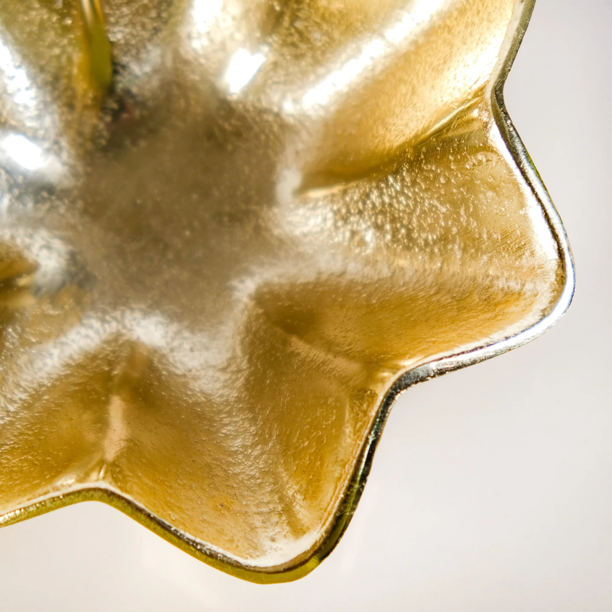Gold Finish Flower Bowl