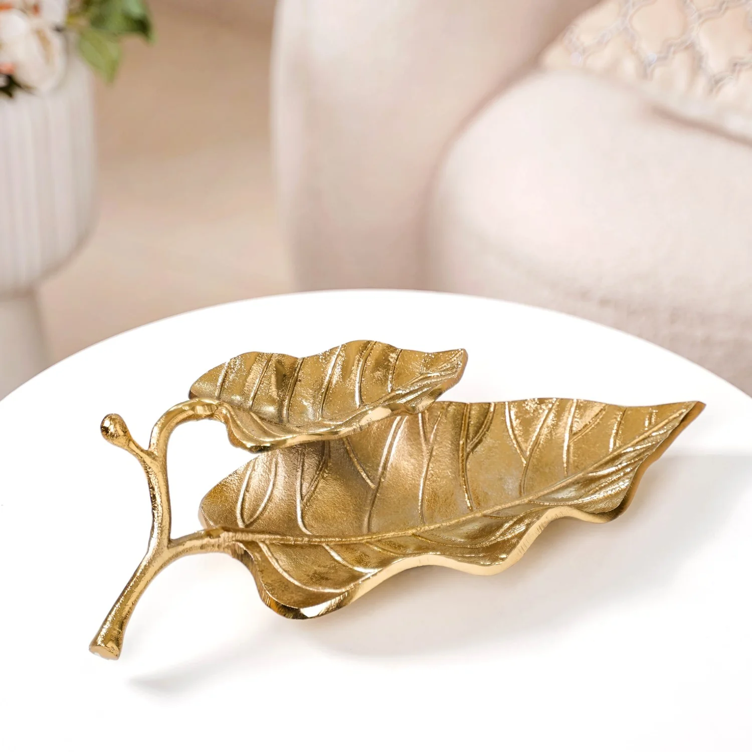 Gold Leaf Decorative Tray
