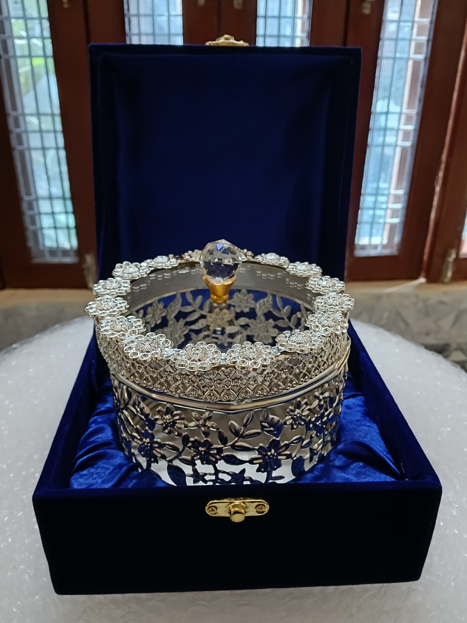Decorative Silver-Plated Container