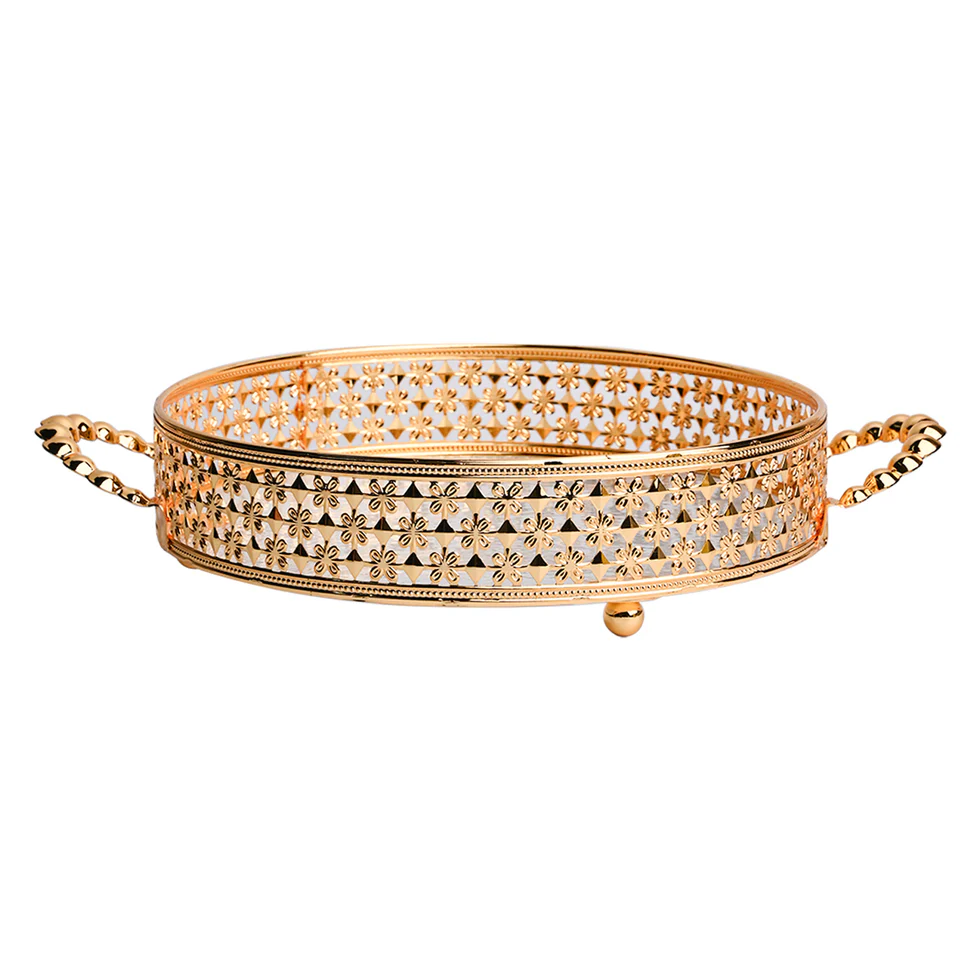Gold Decorative Serving Tray