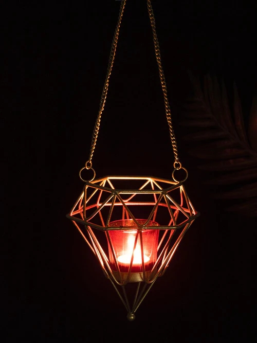 Geometric Hanging Candle Holder