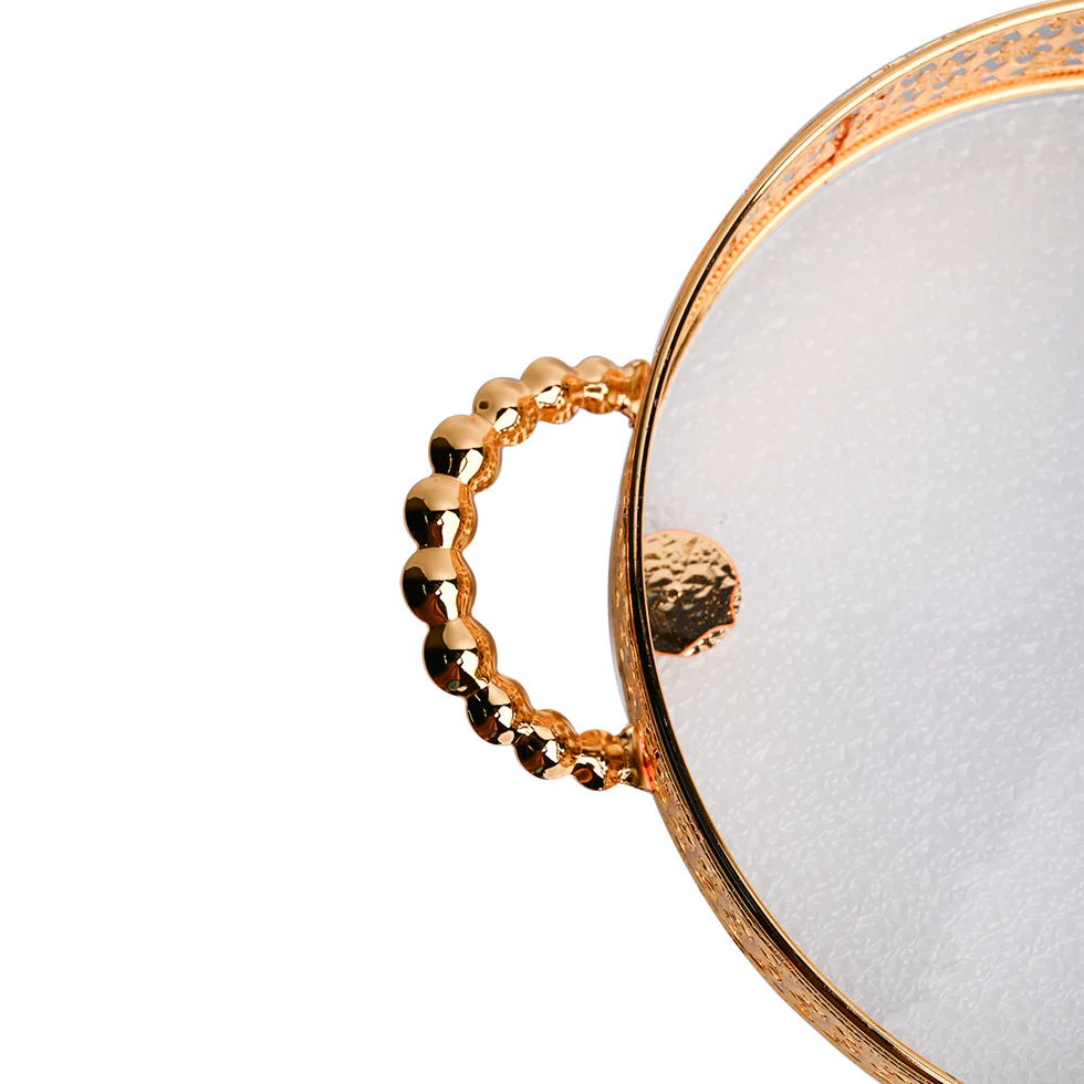 Gold Decorative Serving Tray