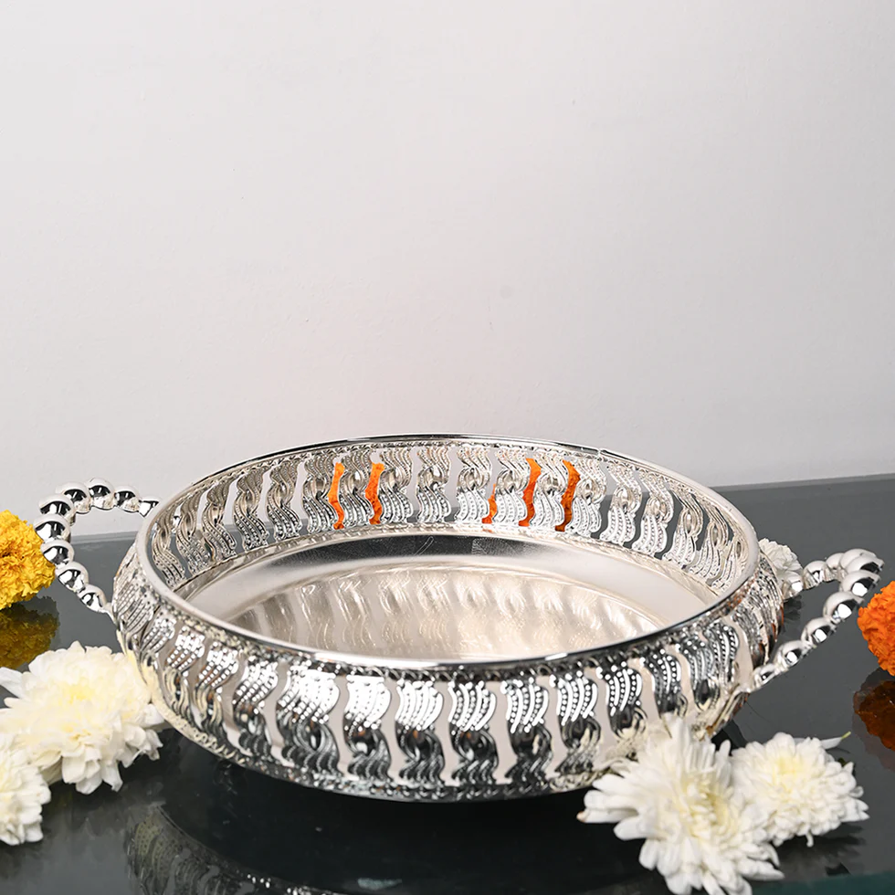 Decorative Silver Plated Tray
