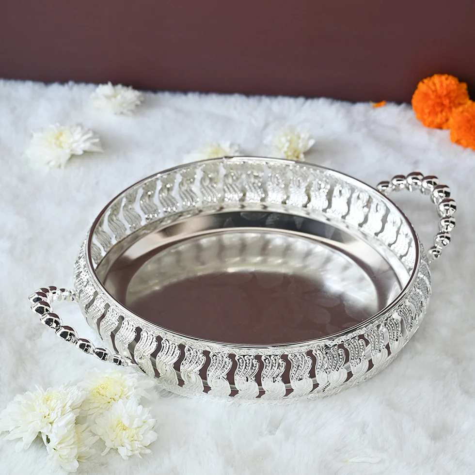 Decorative Silver Plated Tray