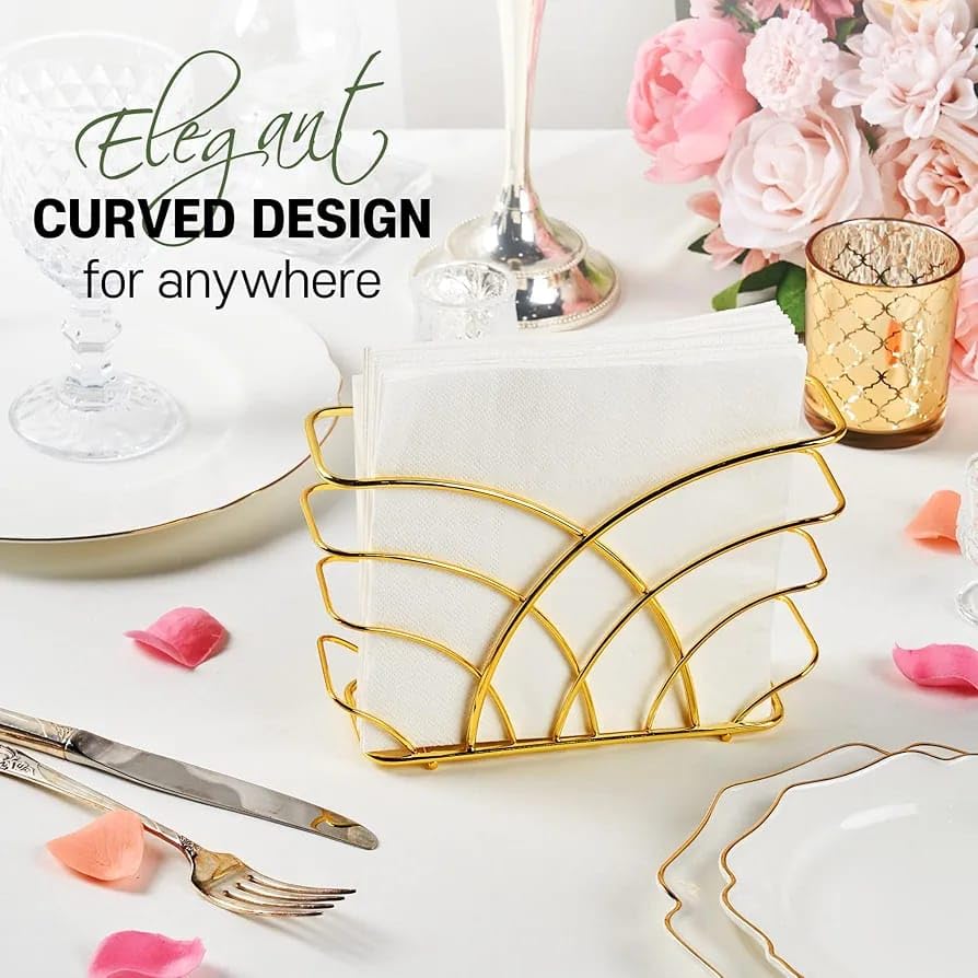 Gold Metal Napkin Holder