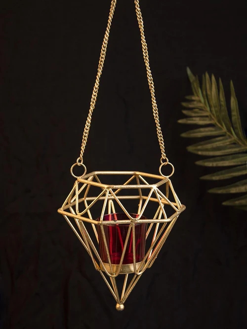 Geometric Hanging Candle Holder