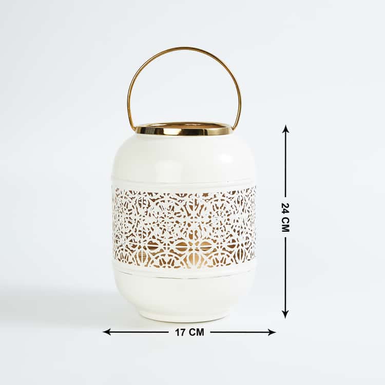 White Metal Decorative Lantern
