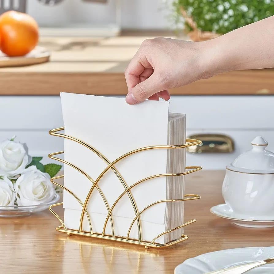 Gold Metal Napkin Holder