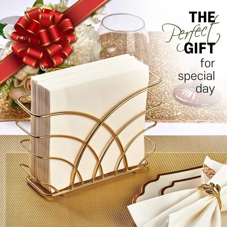 Gold Metal Napkin Holder