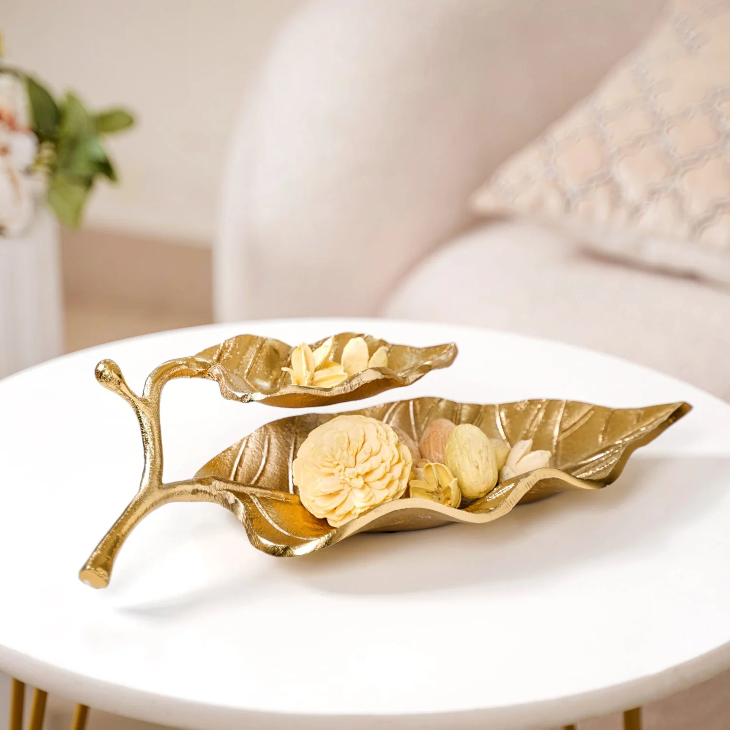 Gold Leaf Decorative Tray