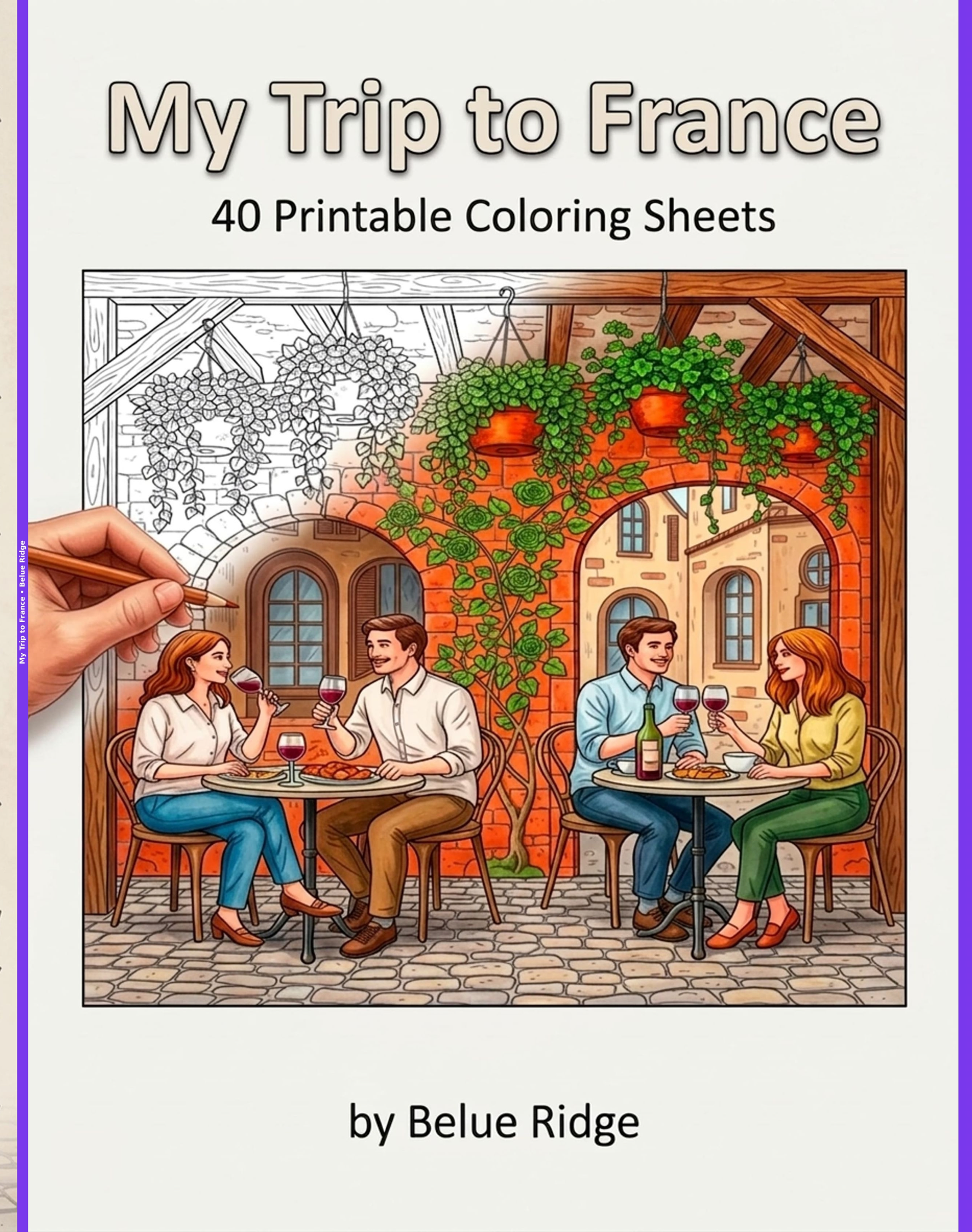 My Trip to France Coloring Sheets