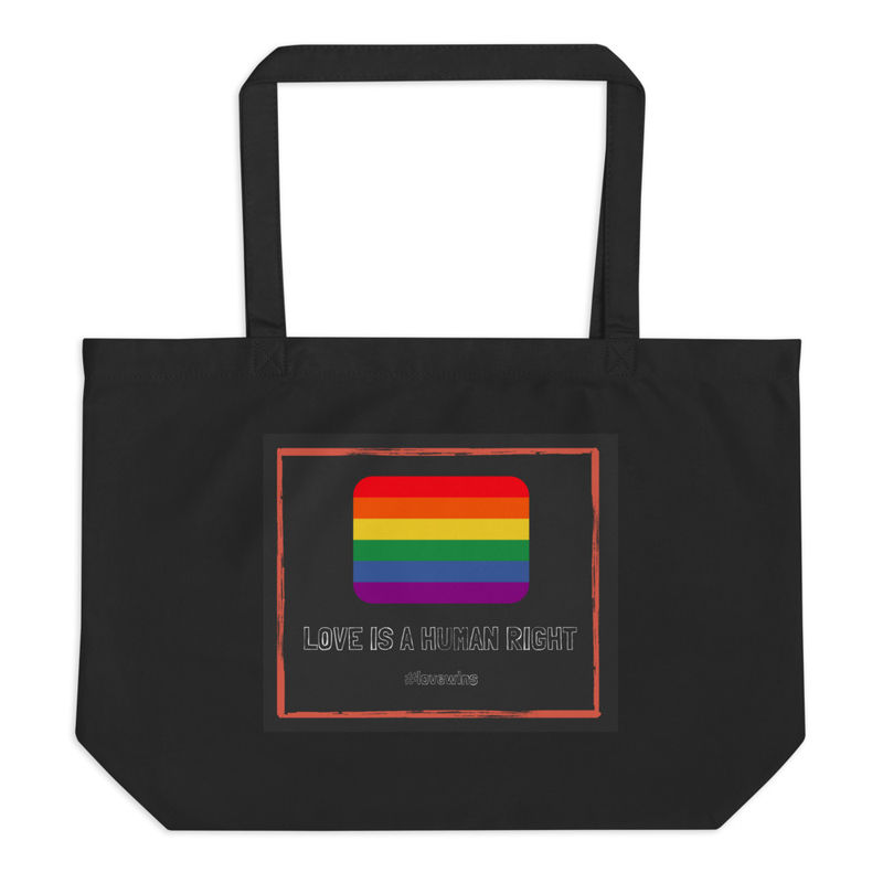 Love is a Human Right Organic Tote Bag
