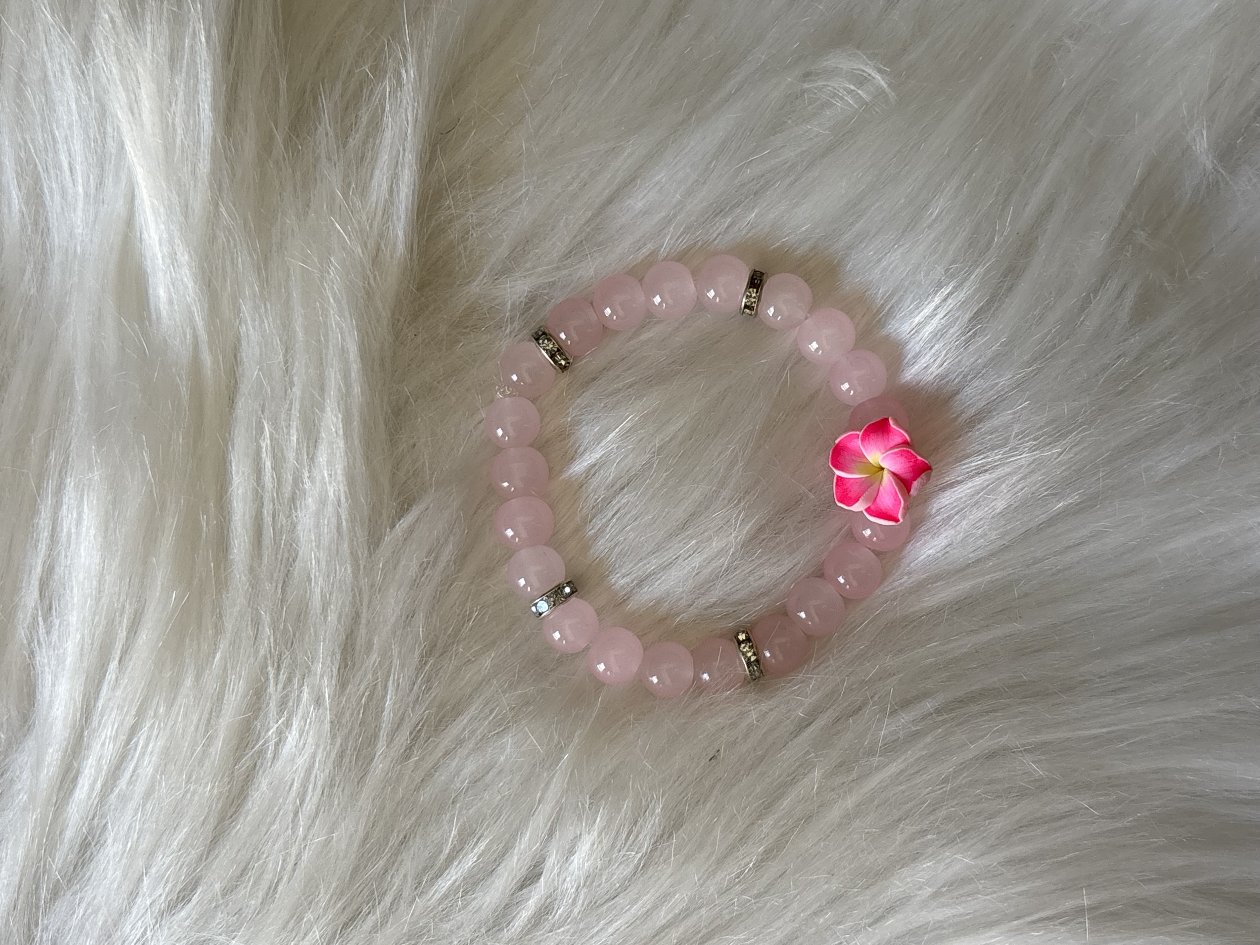 Rose Quartz Bead Bracelet