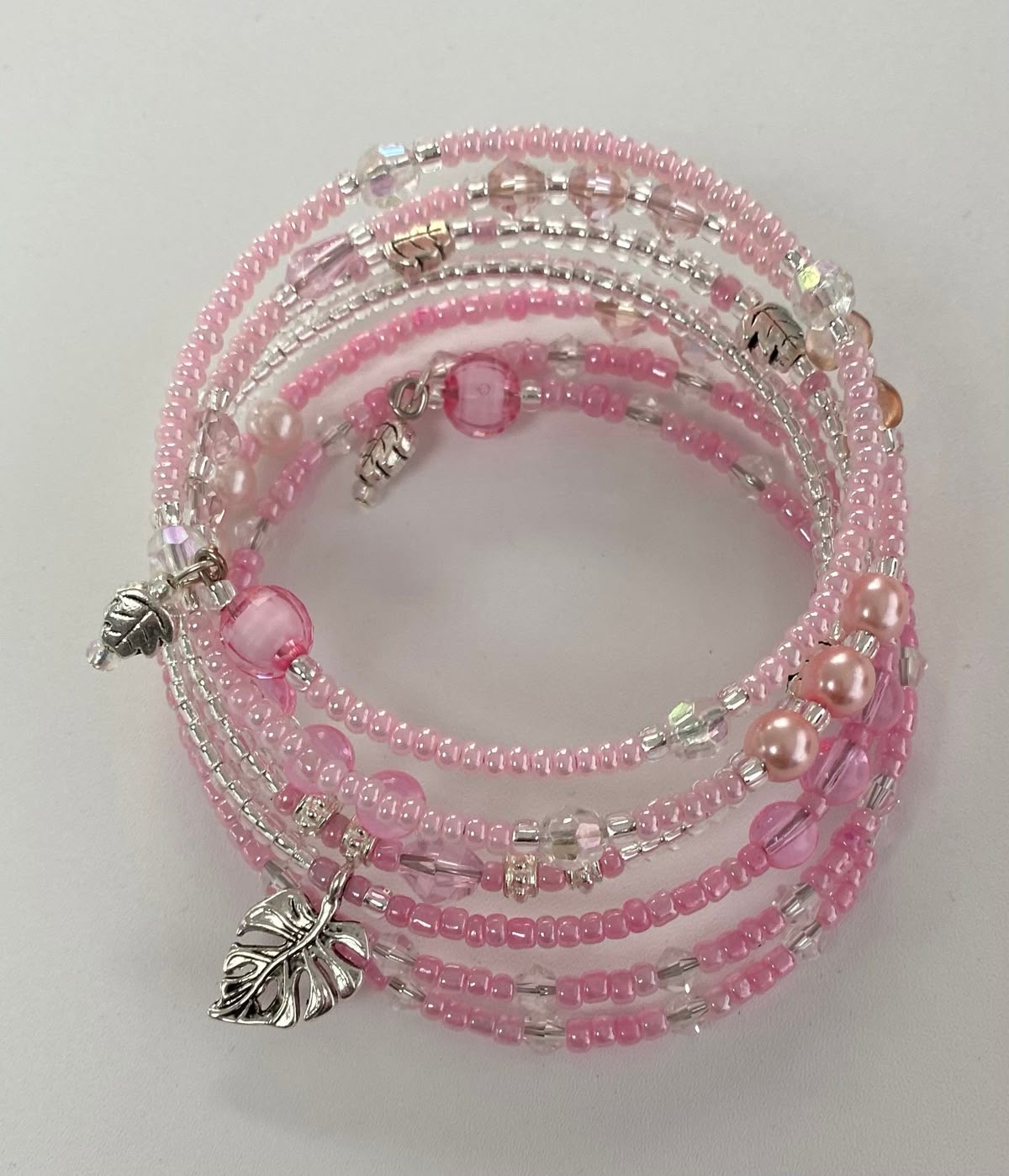 Pink Beaded Waist Bead