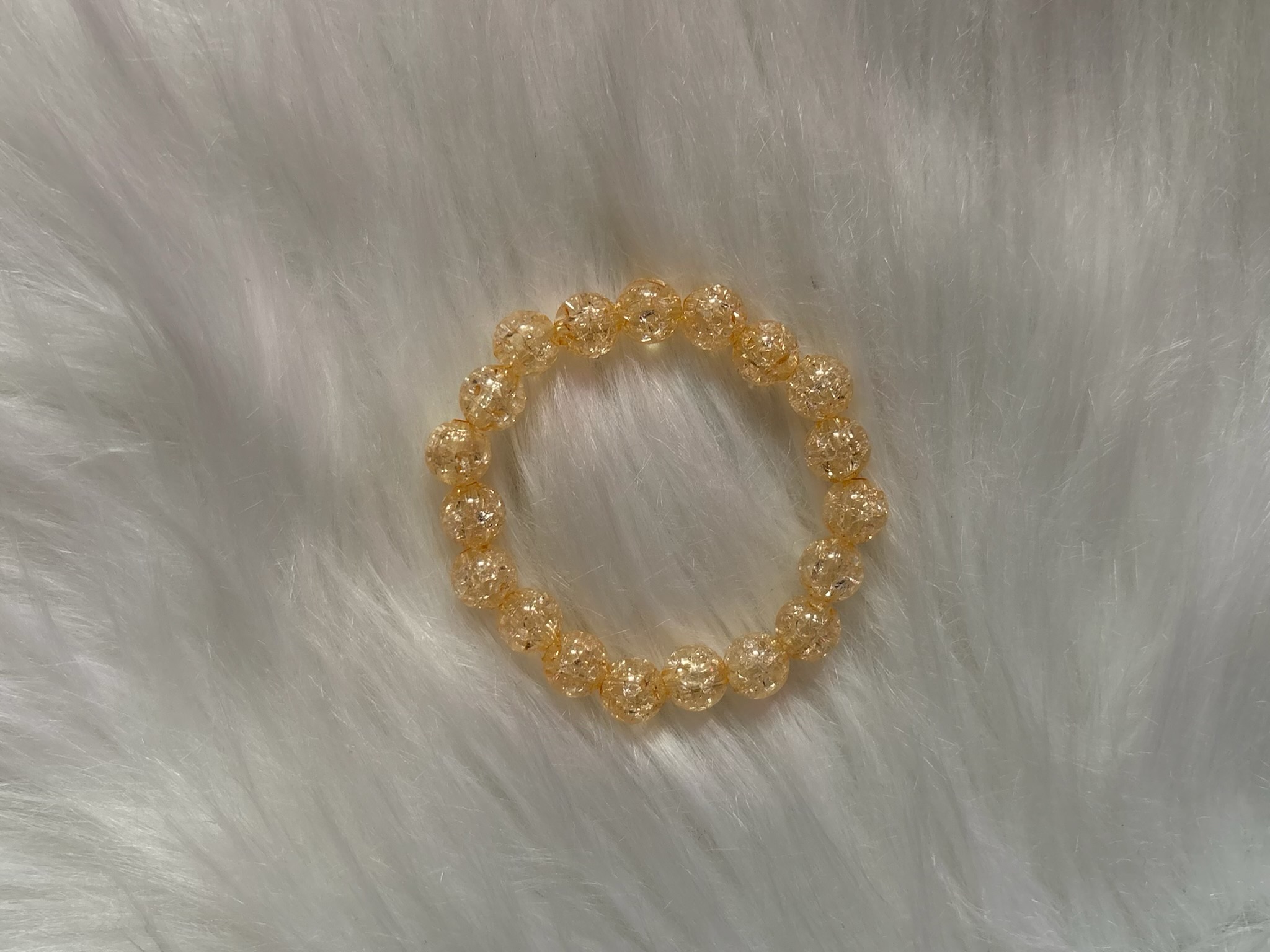 Golden Crystal Bead Bracelet