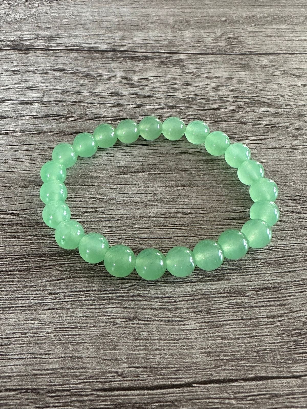 Green Jade Bead Bracelet