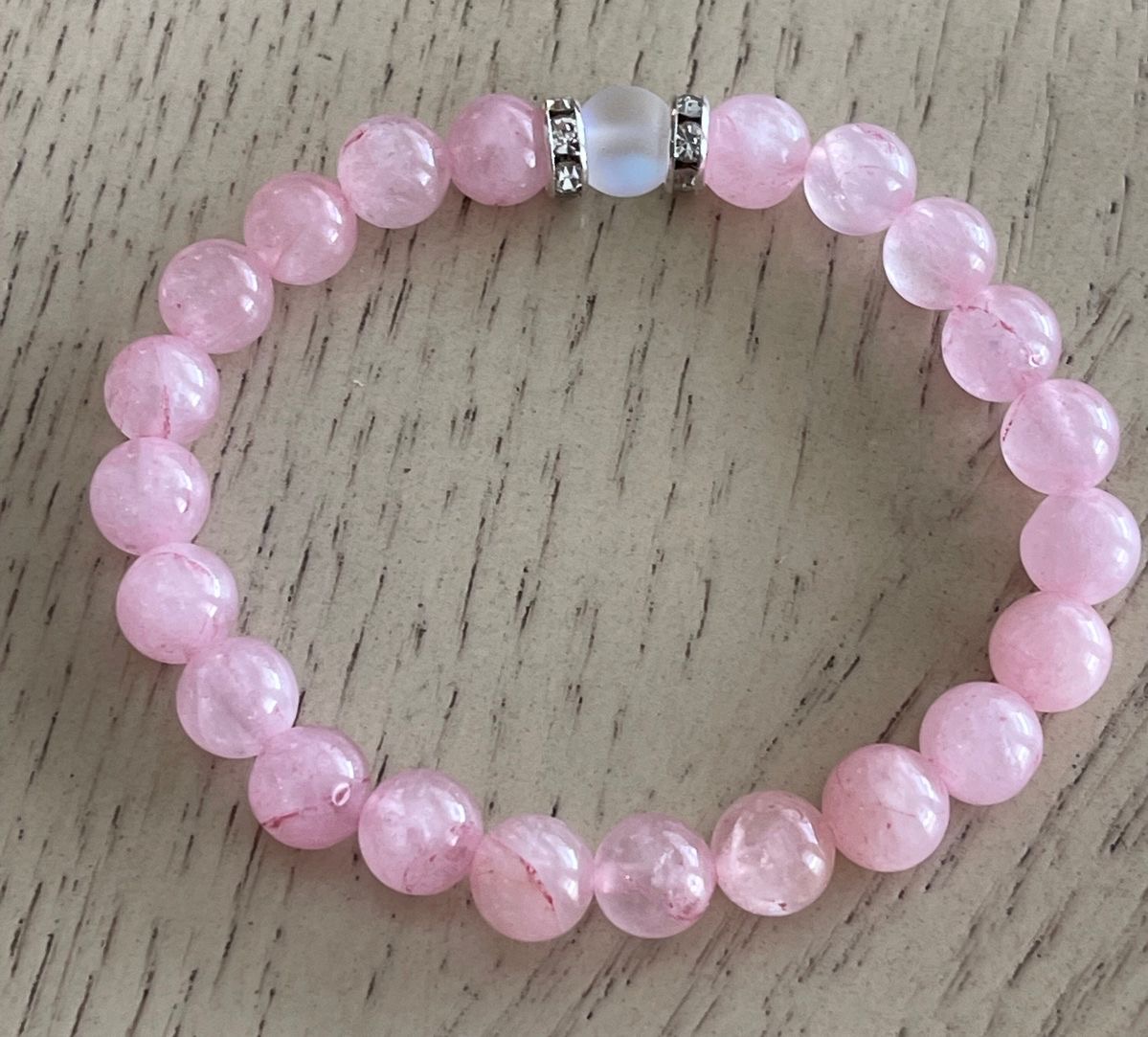 Rose Quartz Beaded Bracelet