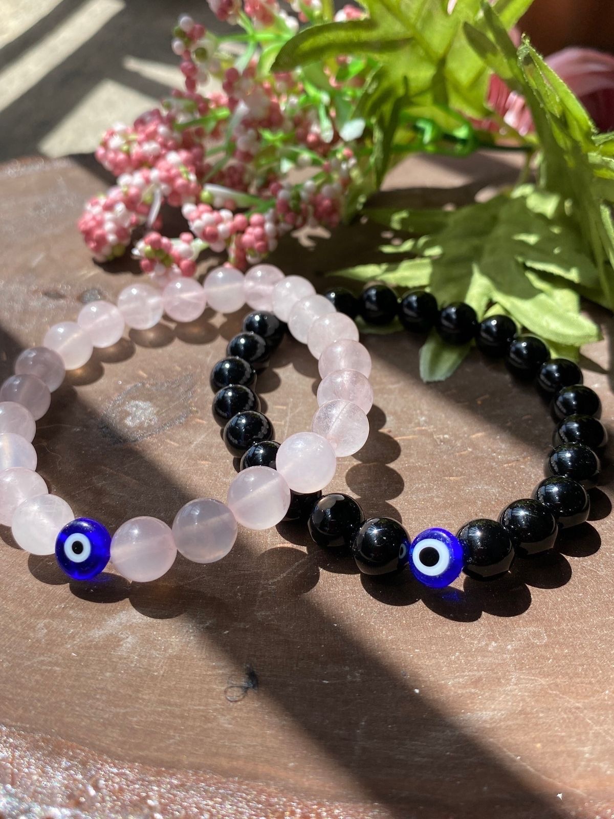 Evil Eye Bead Bracelets Set