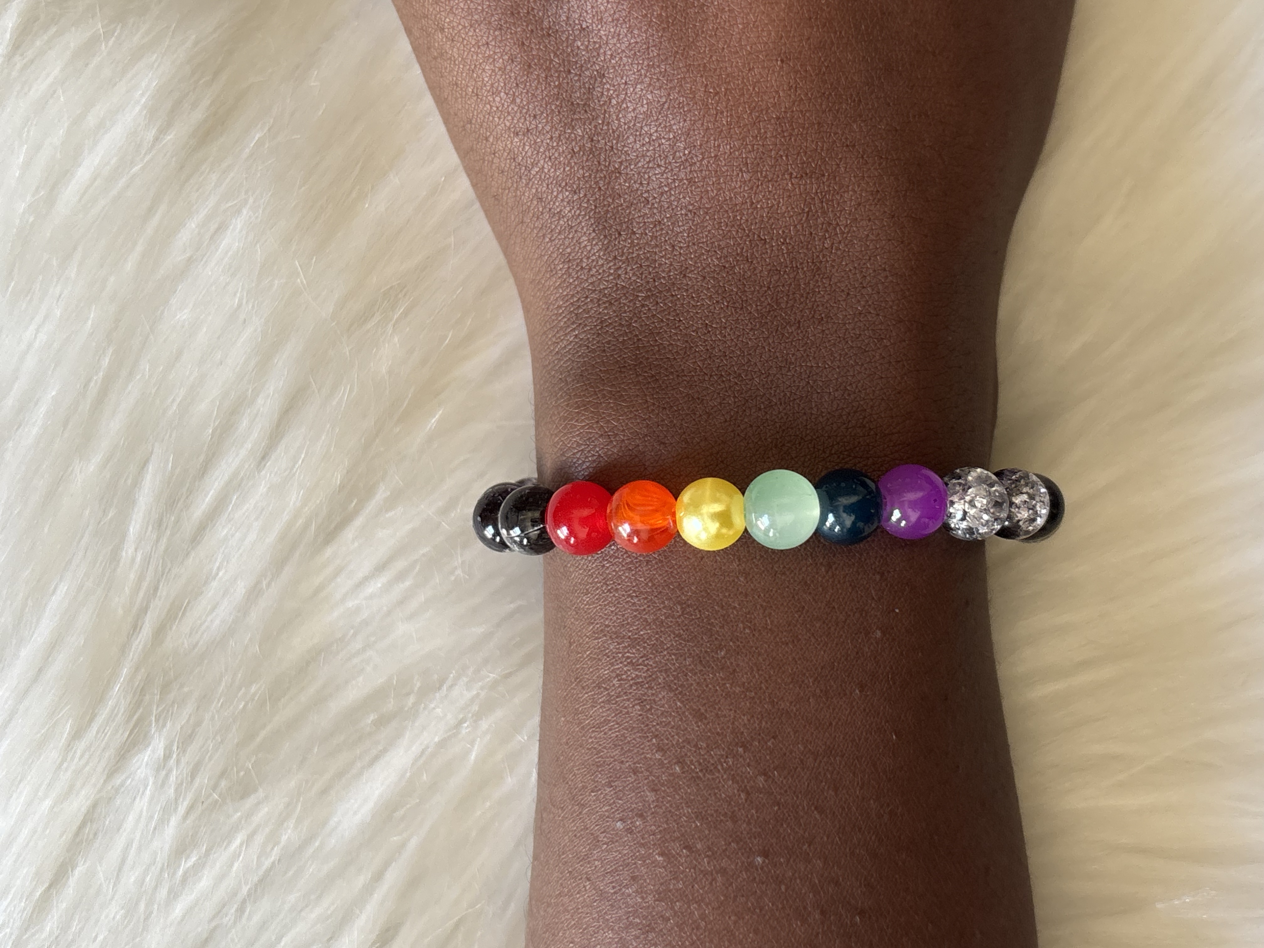Rainbow Beaded Bracelet