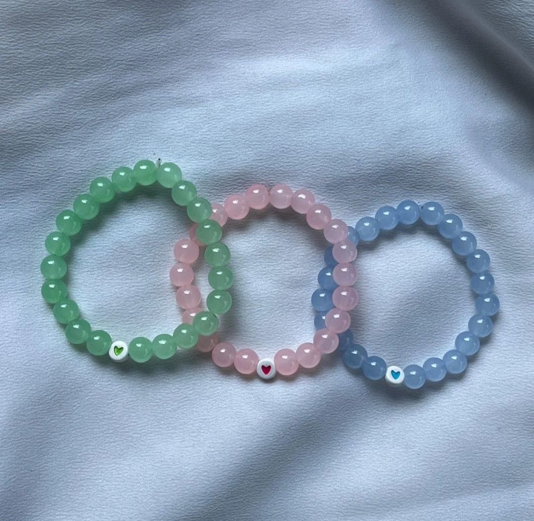 Beaded Pastel Bracelets Set