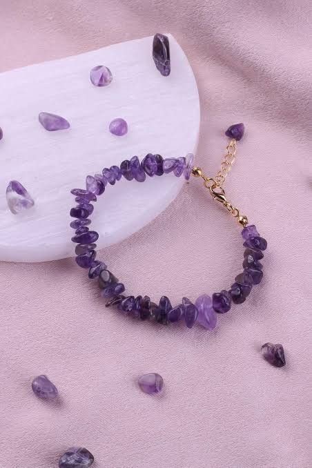 Natural Blue Stone Chip Bracelet
