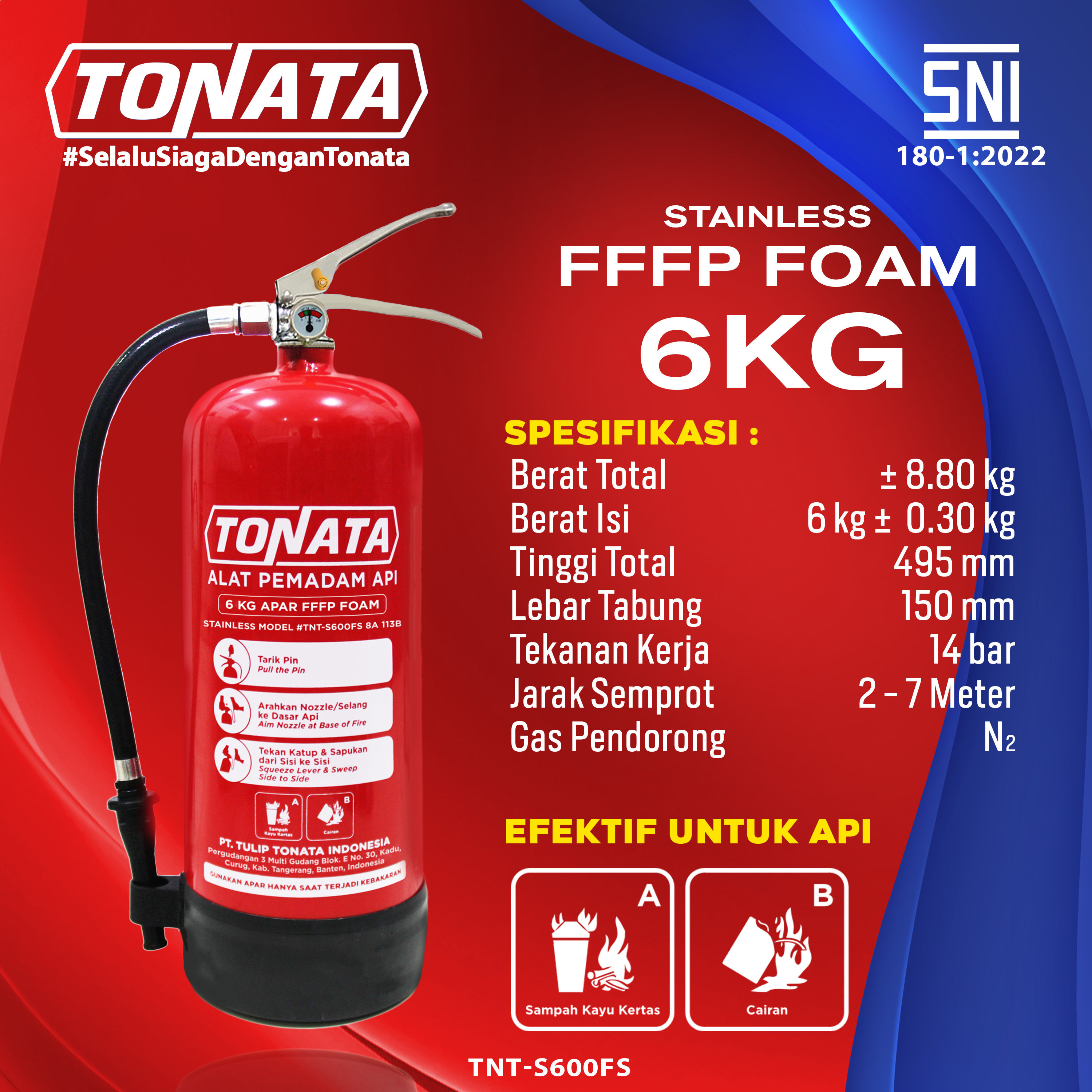 Tonata APAR FFFP Foam Stainless