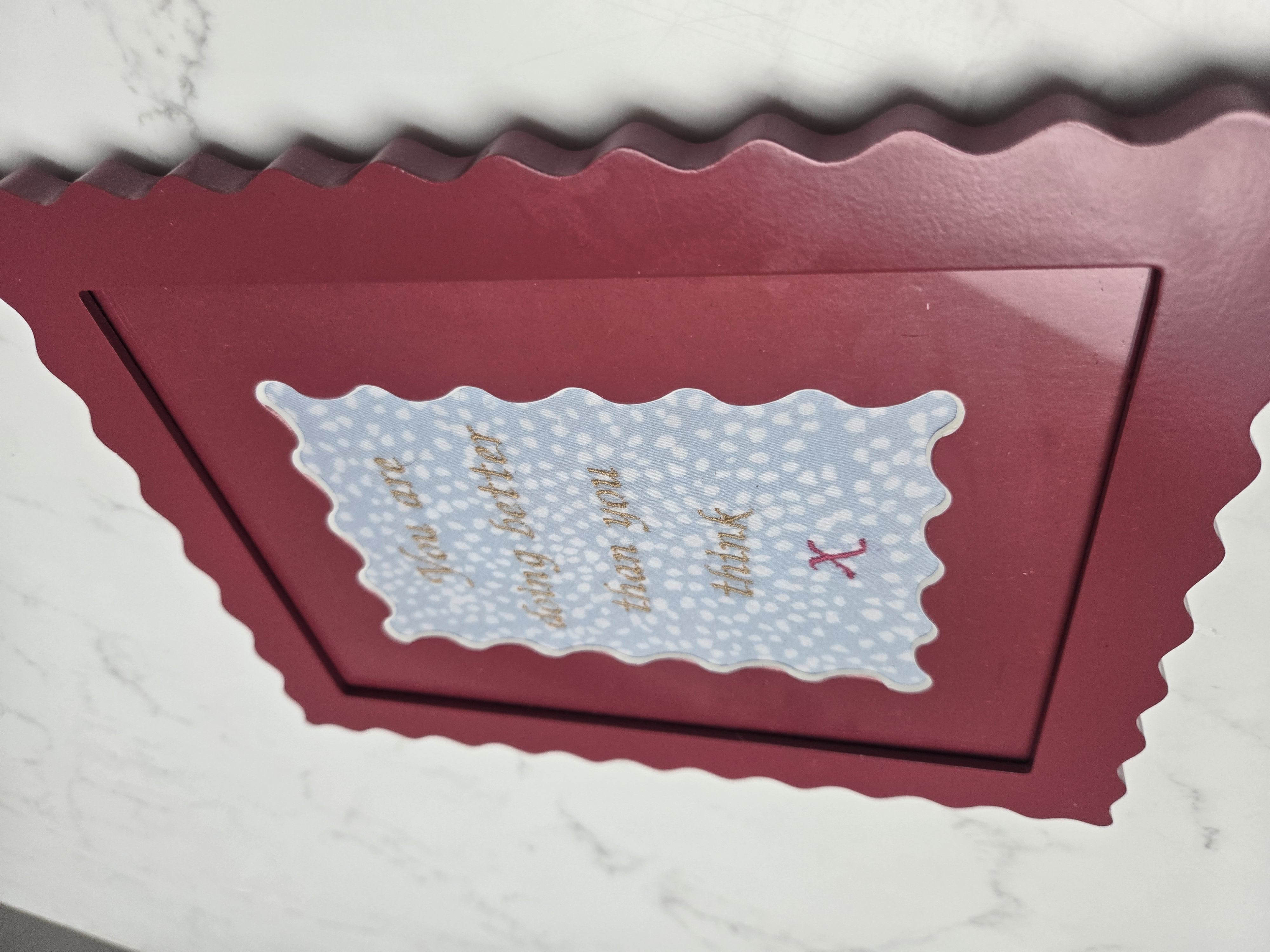 Embroidery Quote Picture frame - You Are Doing Better Than you Think.