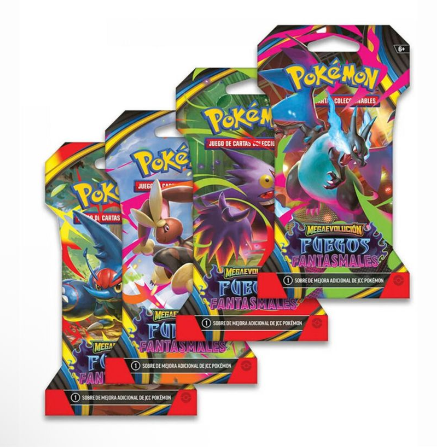 Sobre de Cartas Pokémon Fuegos Fantasmales 