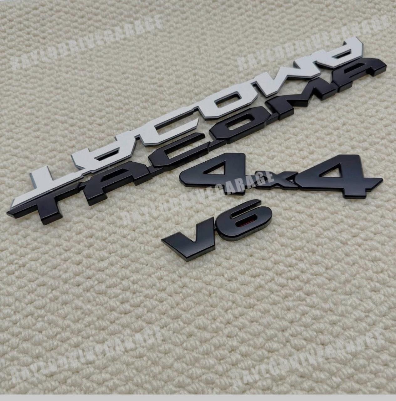Tacoma 4x4 V6 Emblem Set