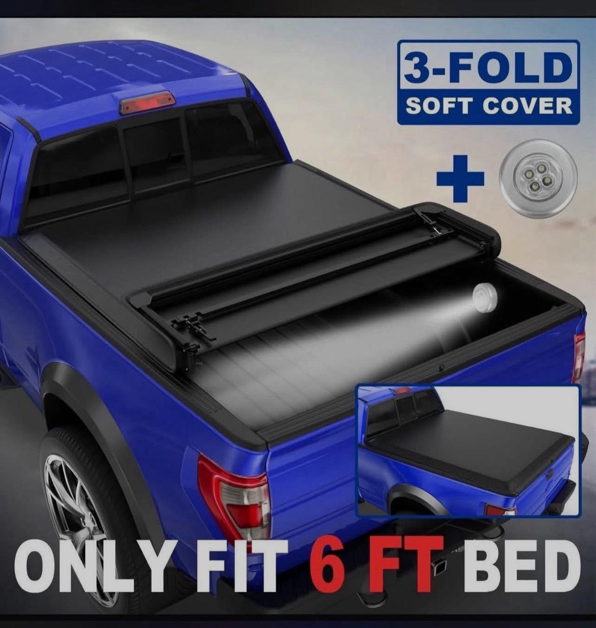 3-Fold Soft Truck Bed Cover 6FT