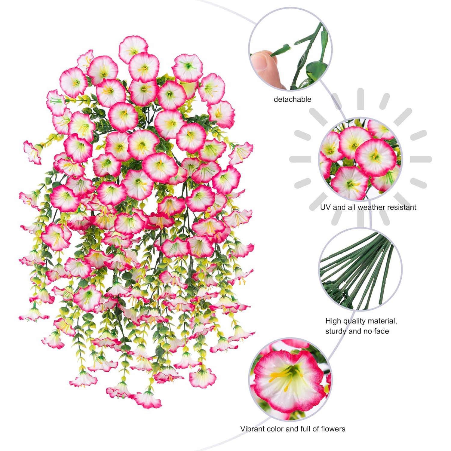 Artificial Hanging Petunia Flowers