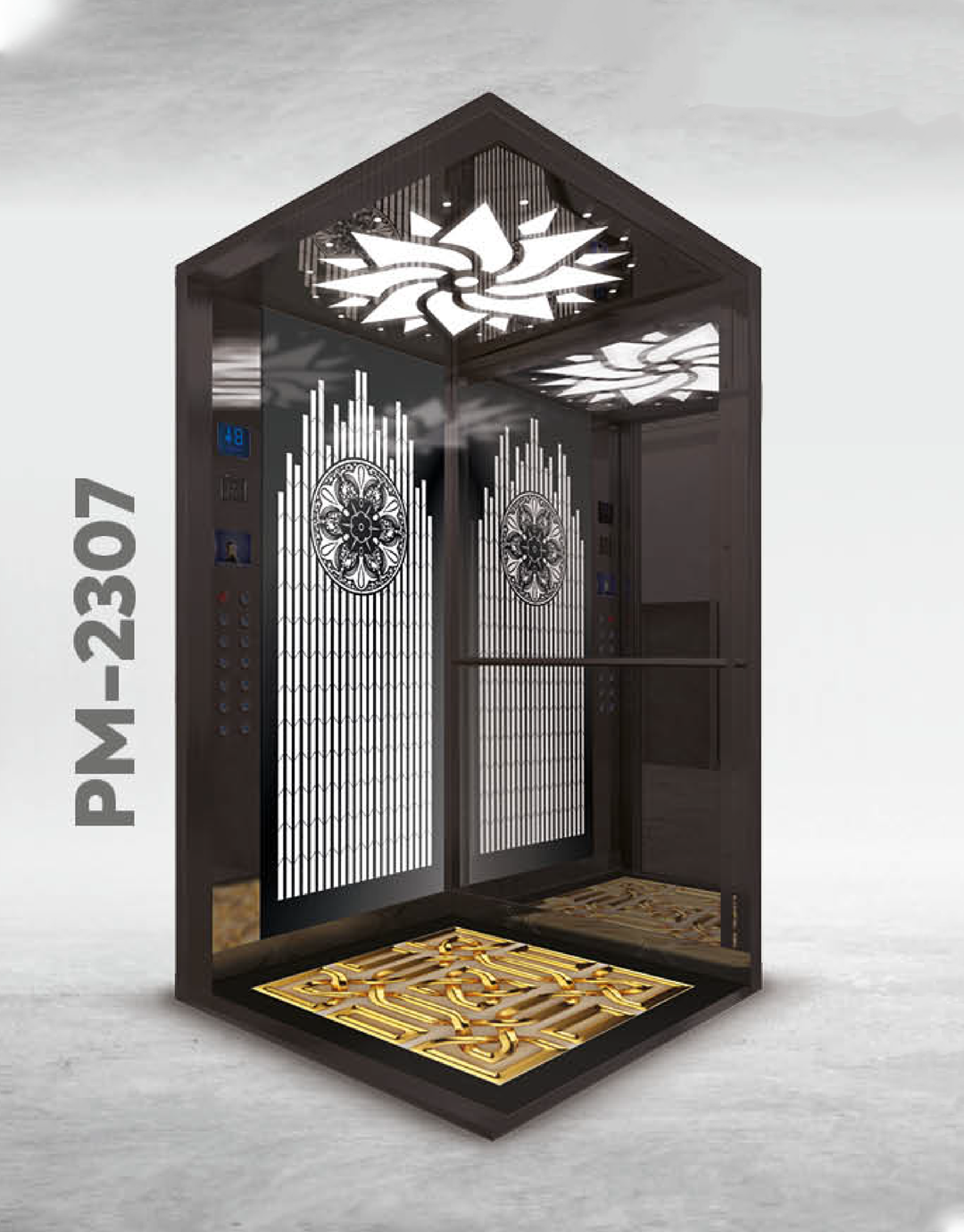 Modern Luxury Elevator Cabin