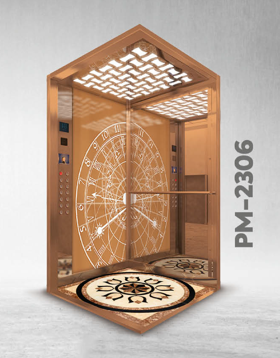 PM-2306 Luxury Elevator Cabin