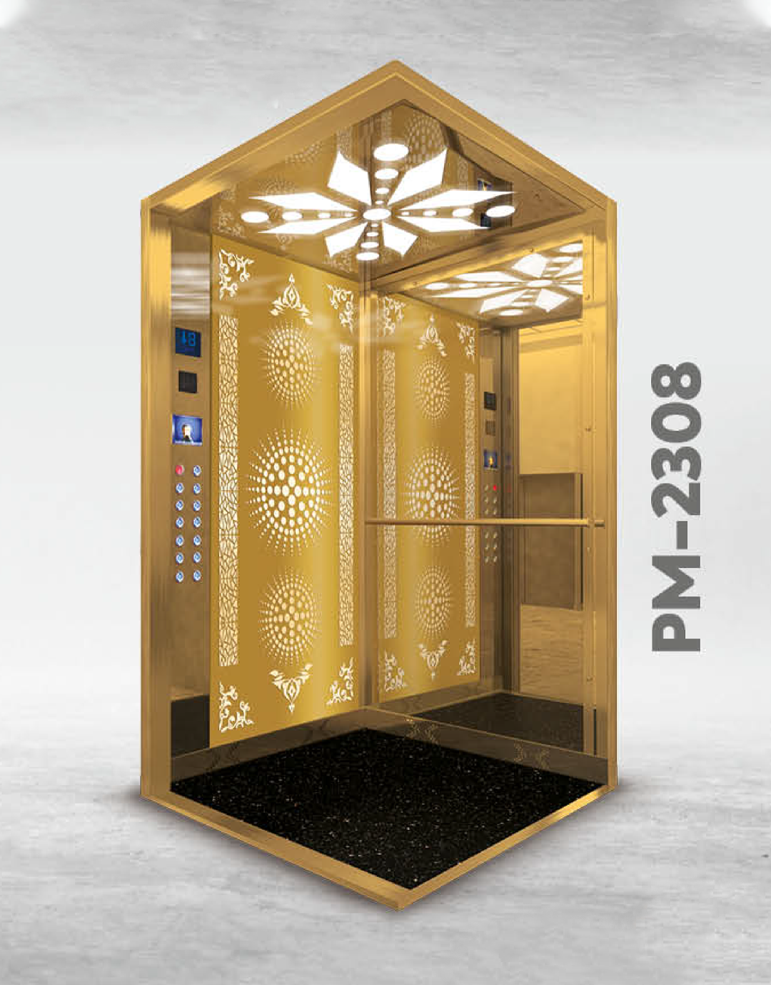 PM-2308 Luxury Elevator Cabin