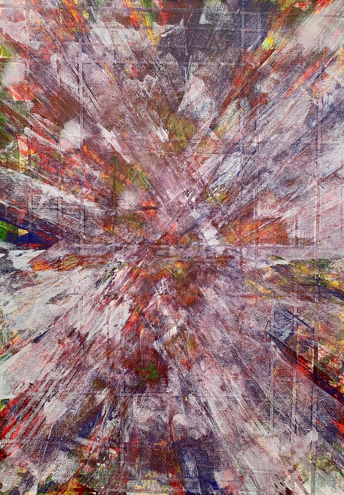 Abstraktes Explosion-Gemälde