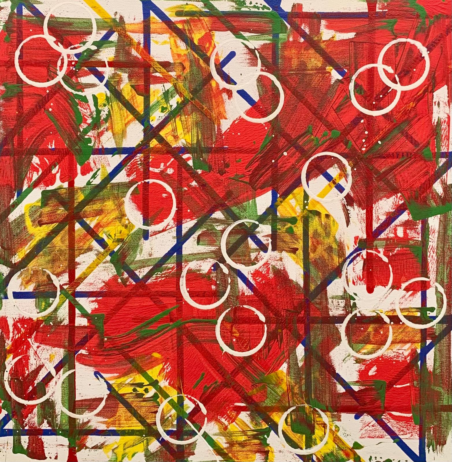 Abstraktes Acrylgemälde
