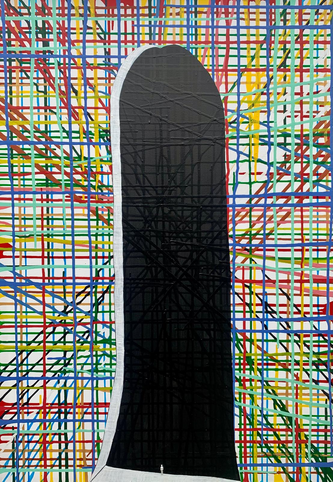 Abstraktes Kunstwerk – Struktur & Schatten