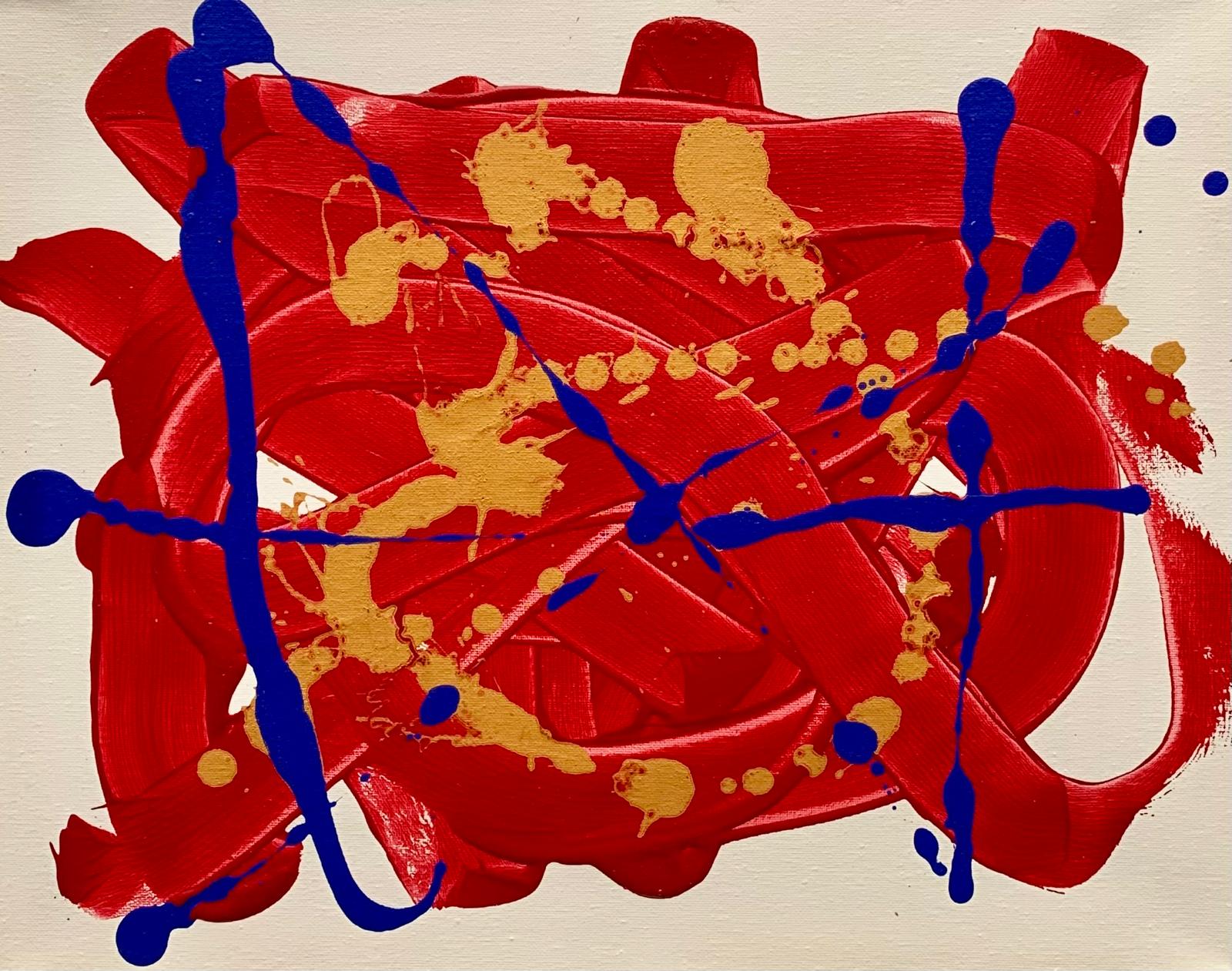 Abstraktes Acrylgemälde