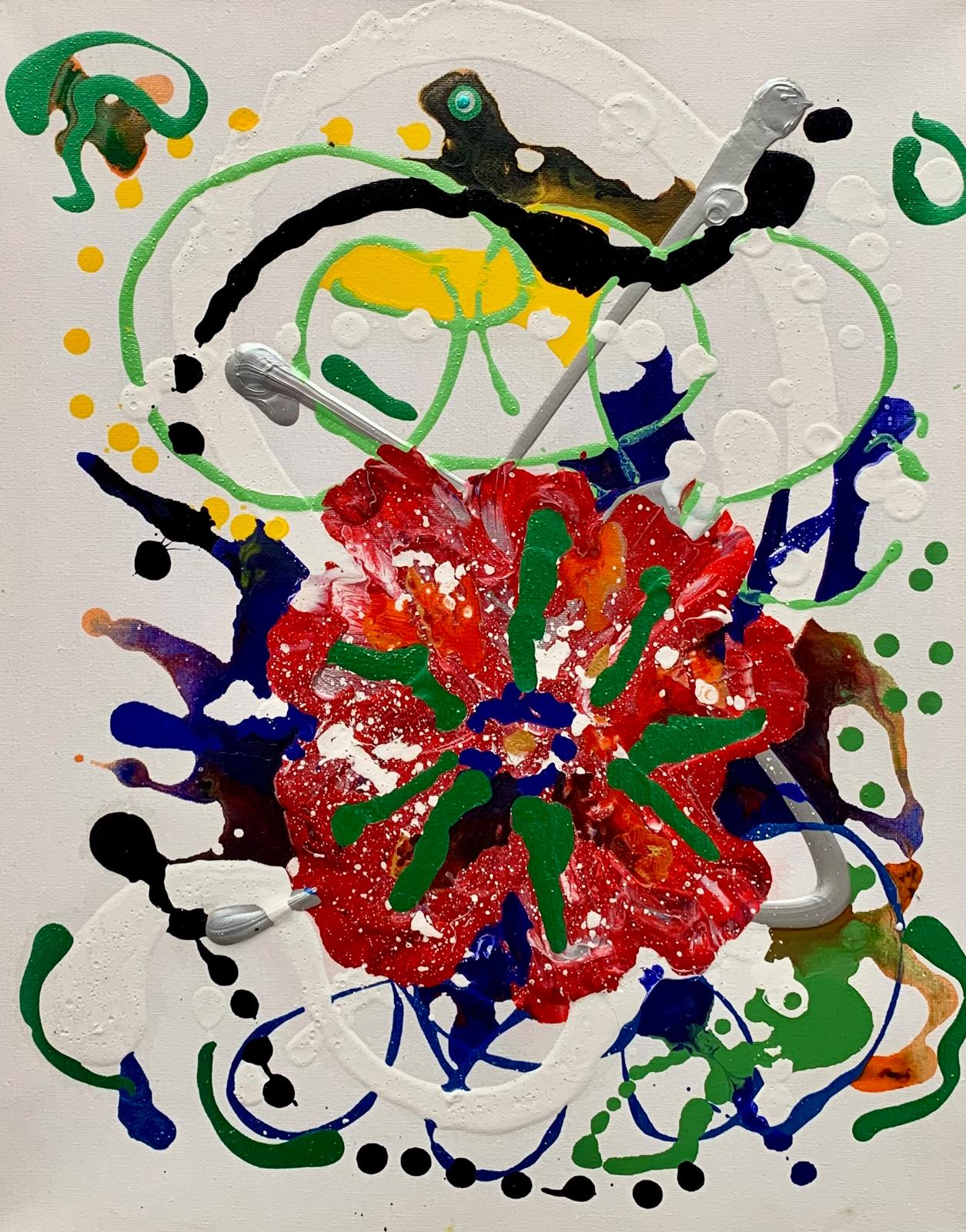 Abstraktes Blumenbild