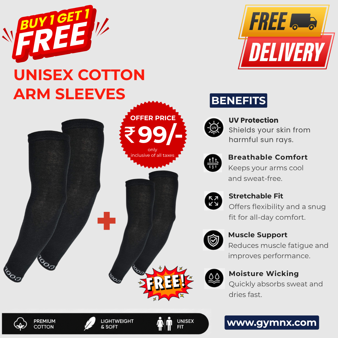 Cotton Arm Sleeve Buy 1 Get 1 Free Limited Time Deal