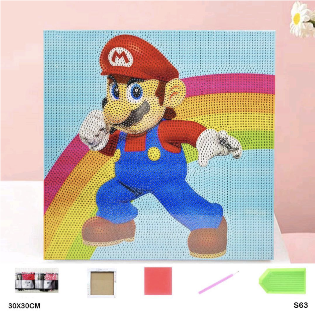 Super Mario Diamond Painting Kit