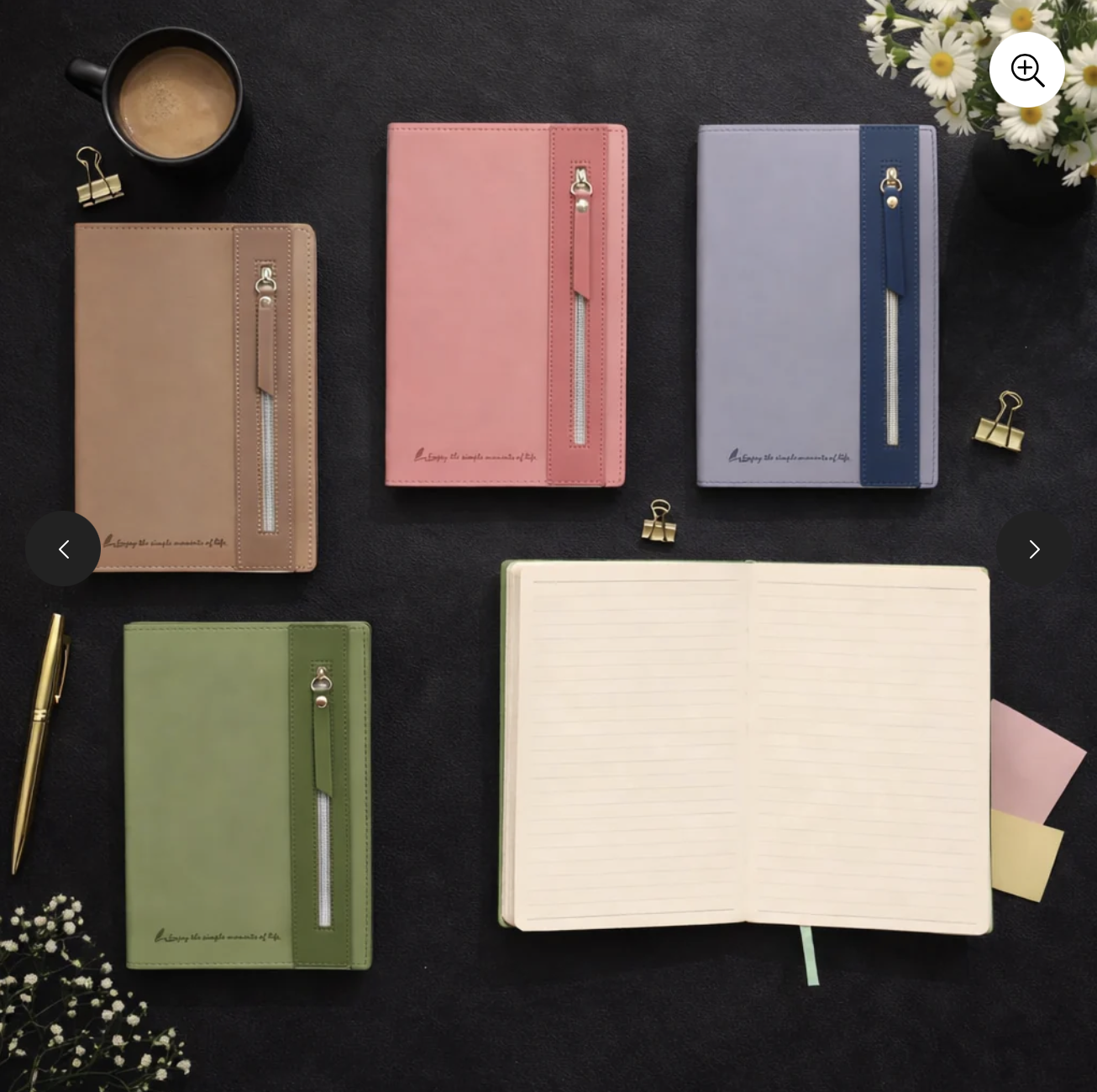 Premium Zipper Journal Notebook