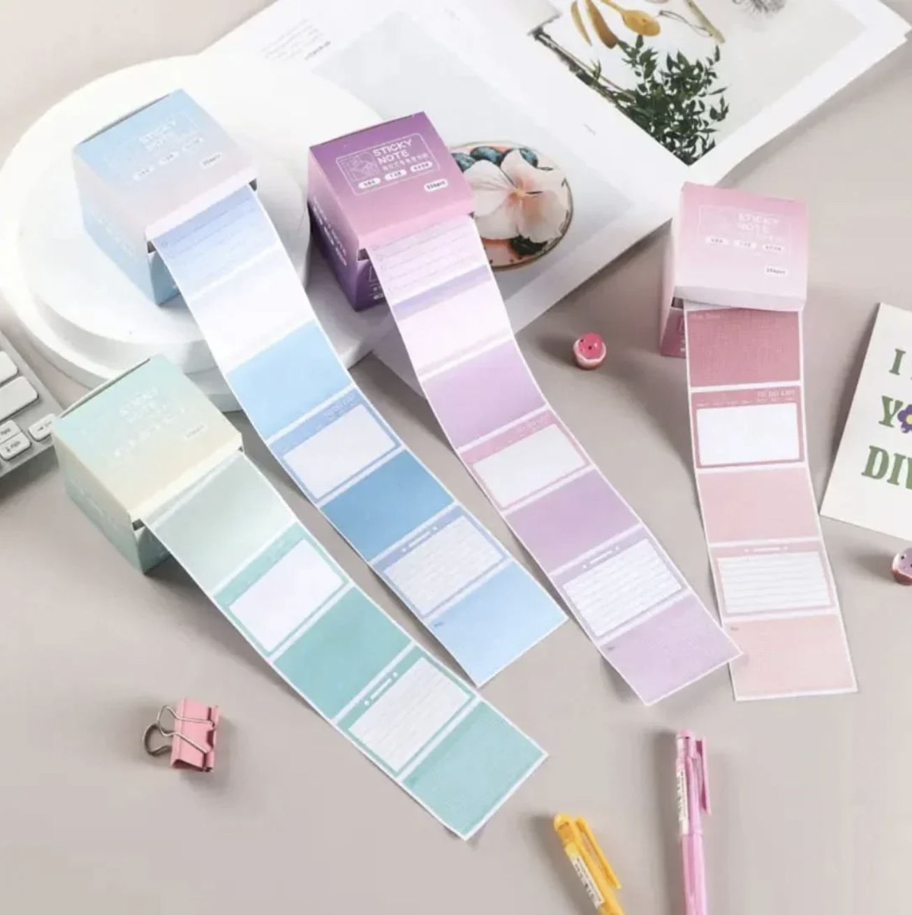Gradient Sticky Note Roll Set