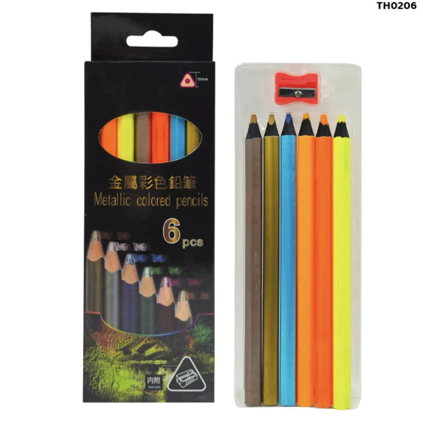 Metallic Colored Pencils (6 pcs)