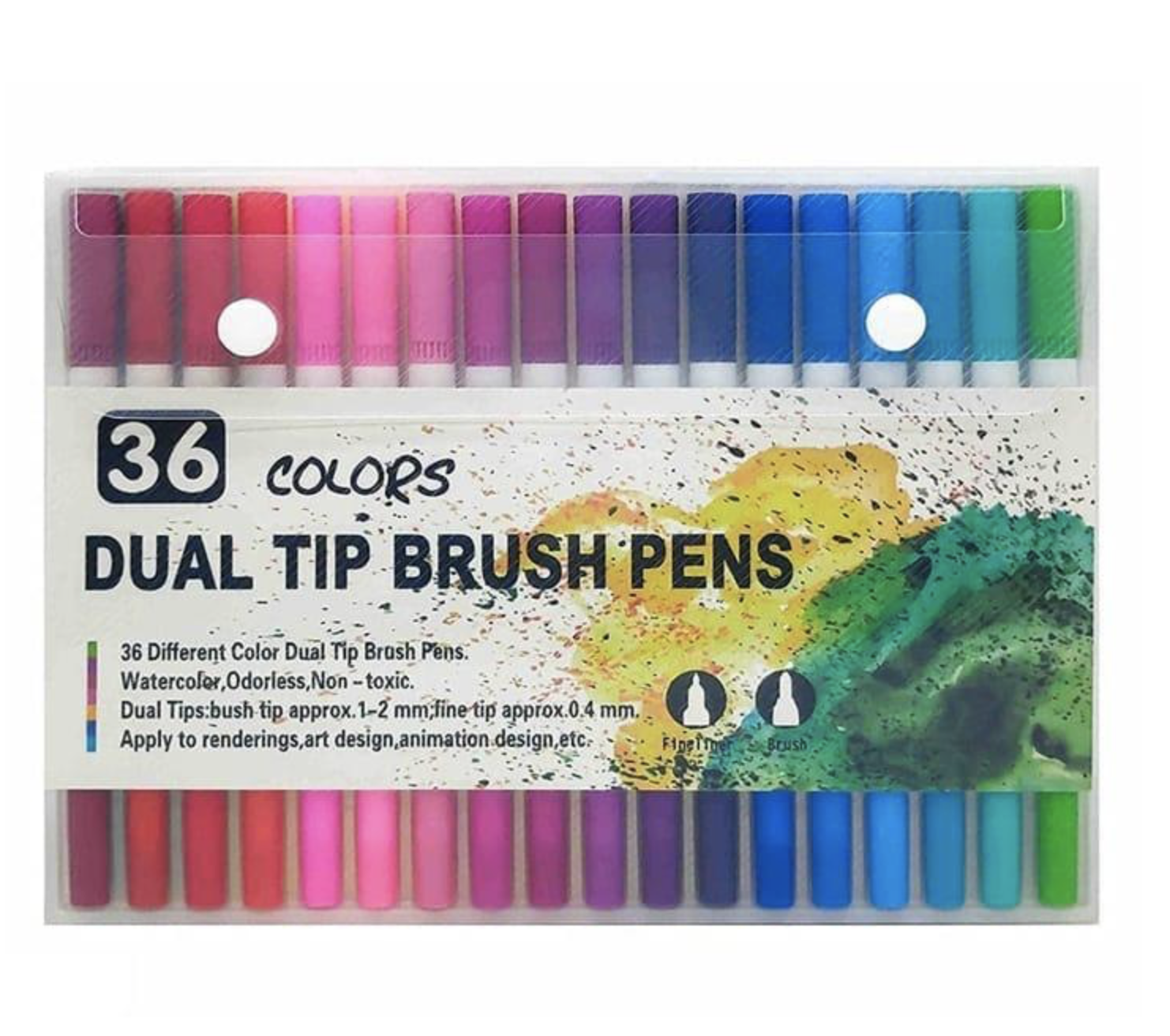 Dual Tip Brush Pens Set